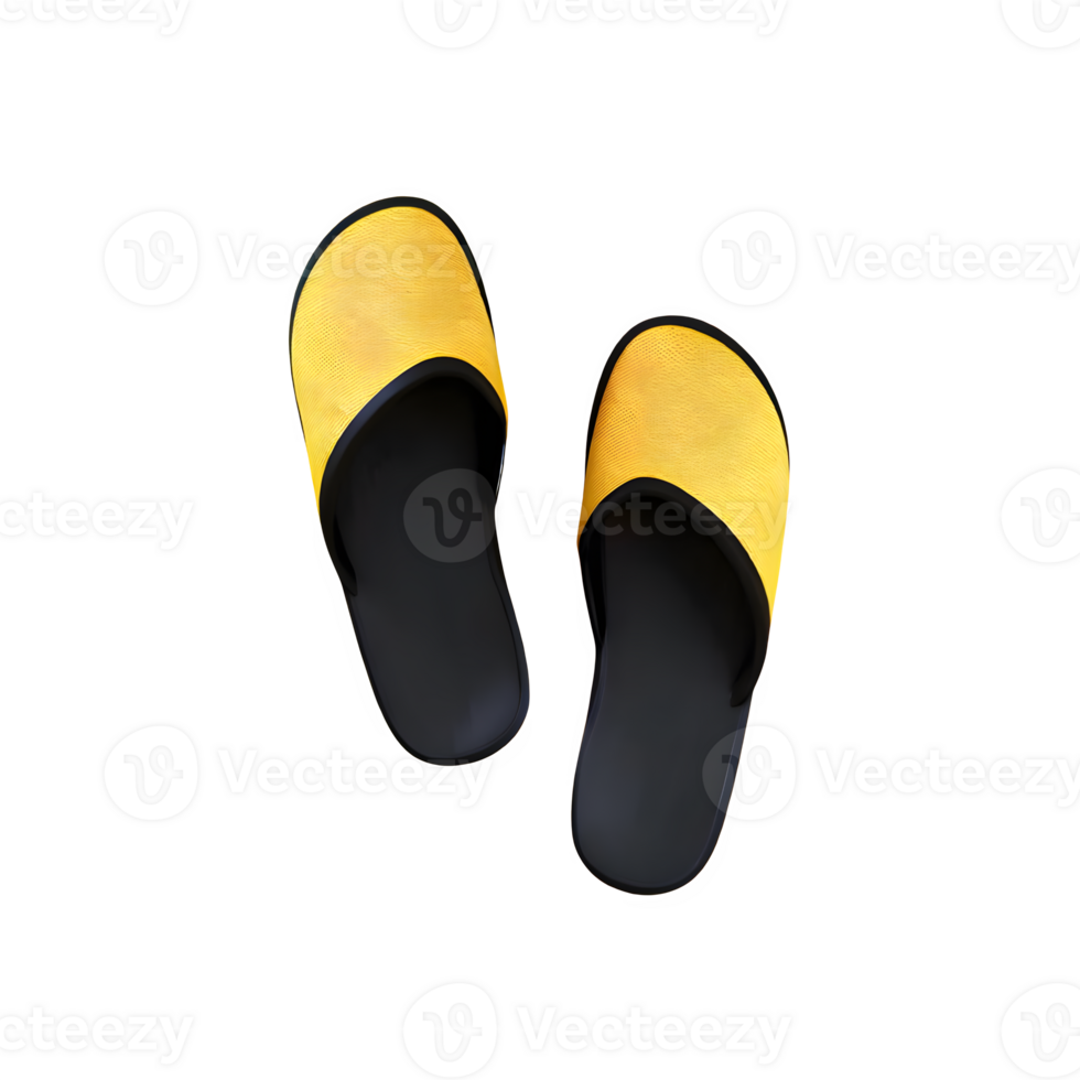 AI generated Slippers isolated on transparent background png