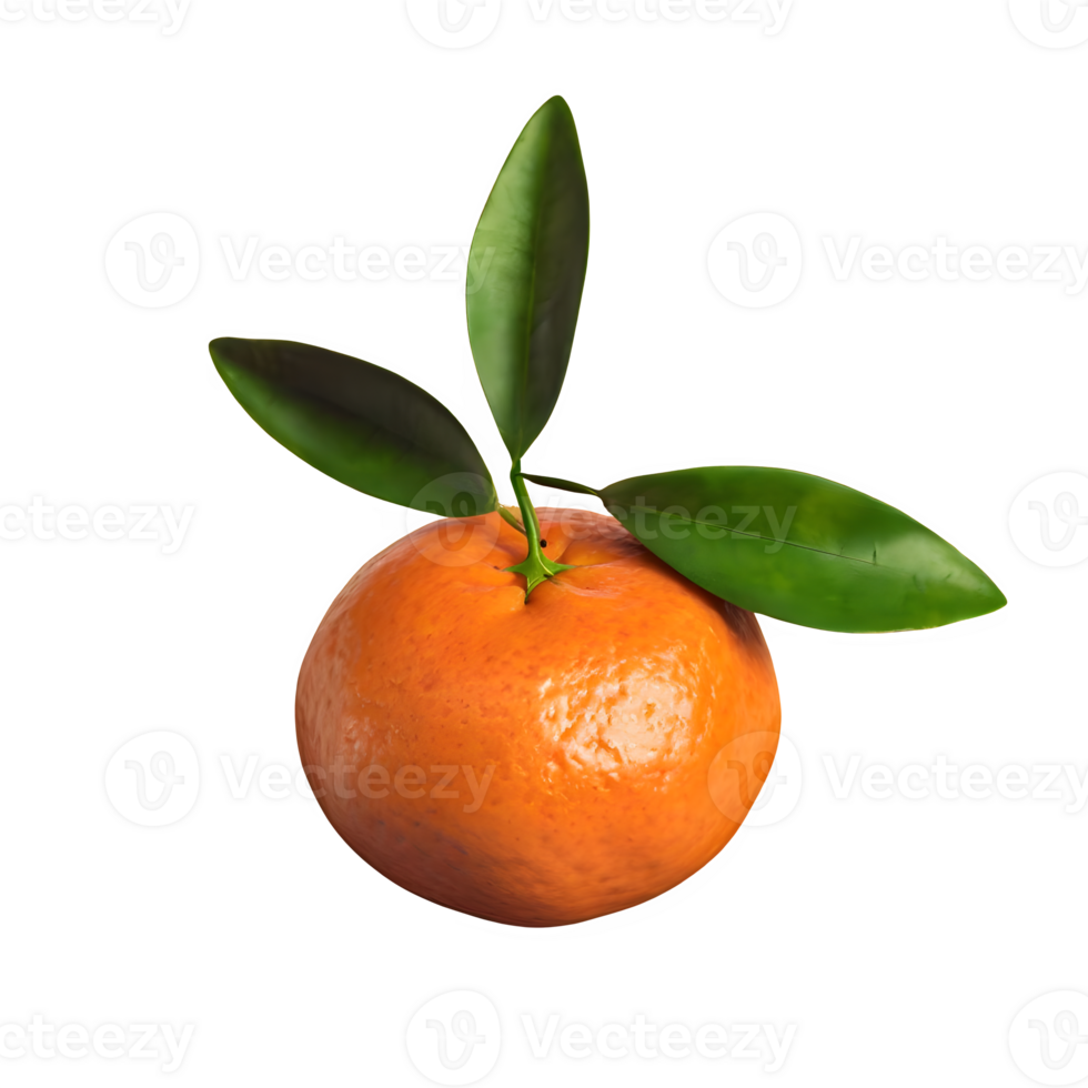 AI generated Tangerine fruit isolated on transparent background png