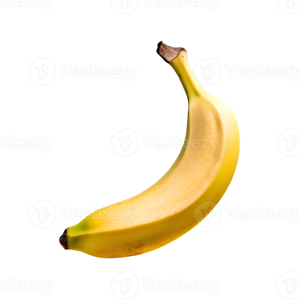 AI generated Banana isolated on transparent background png