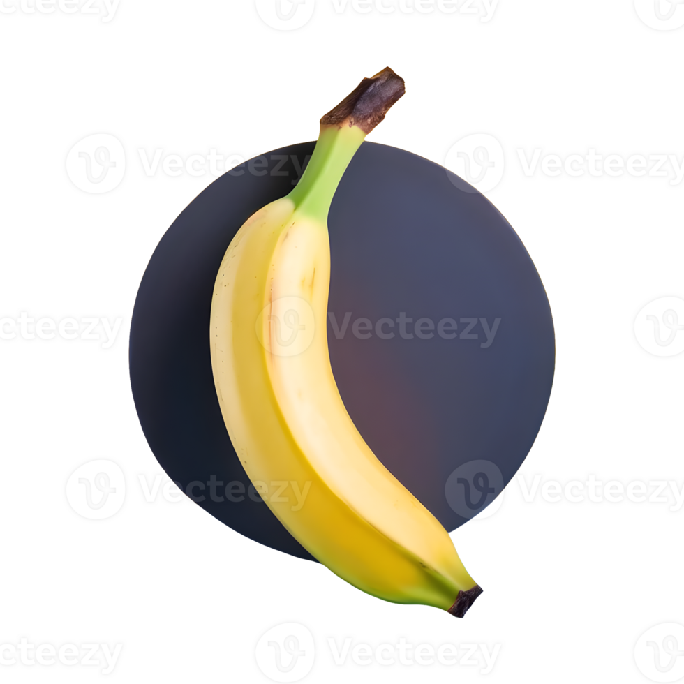 AI generated Banana isolated on transparent background png