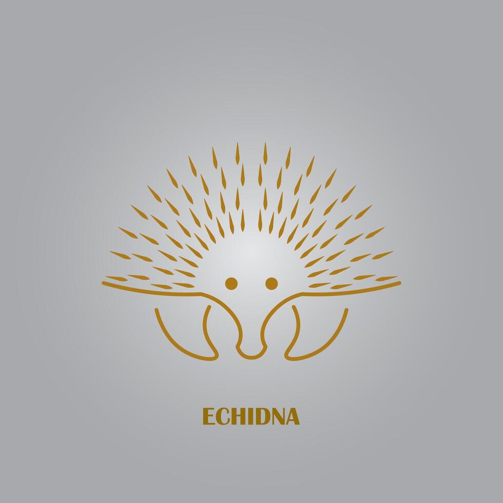 echidna logo design vector