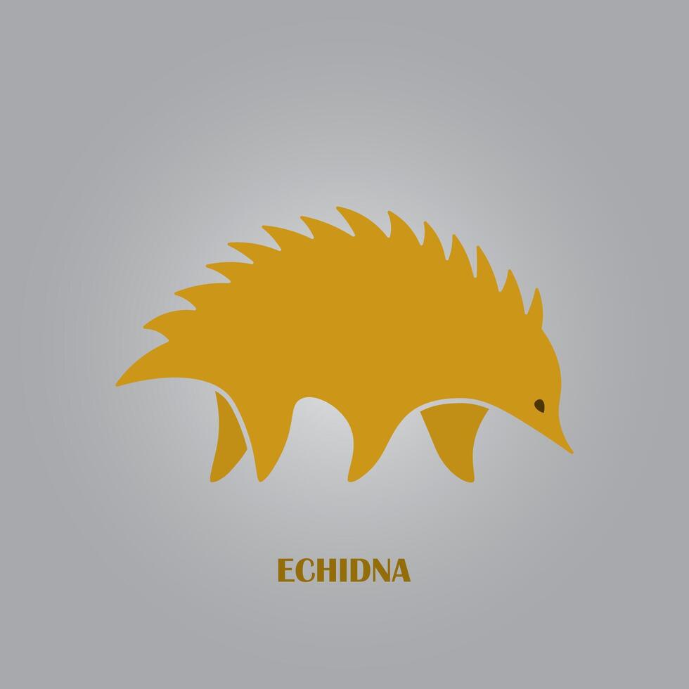 echidna logo design vector