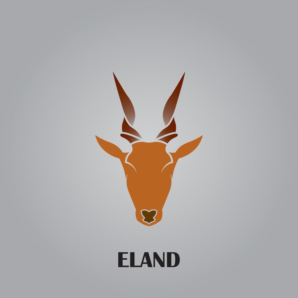 elando cabeza logo diseño vector