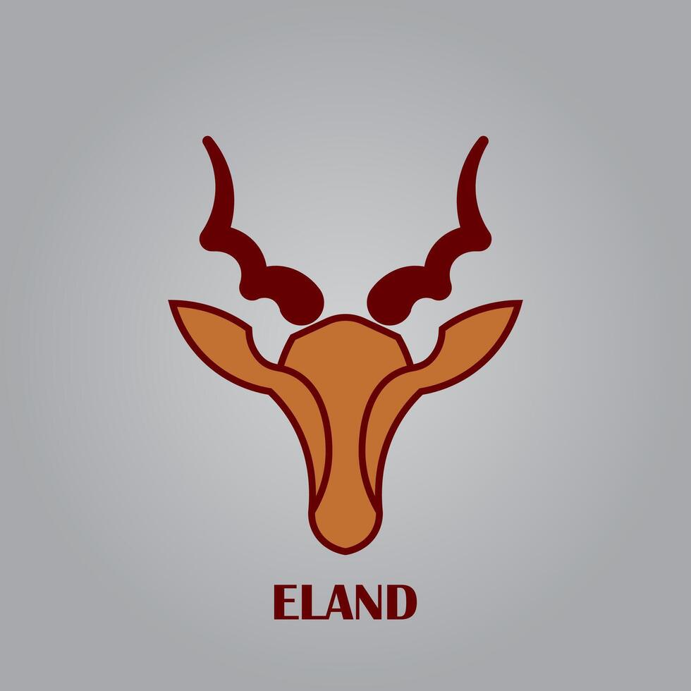 elando cabeza logo diseño vector