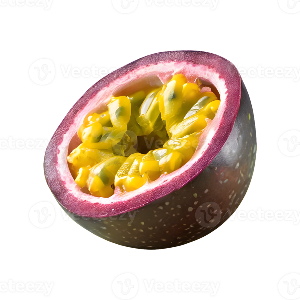 AI generated Passion fruit isolated on transparent background png