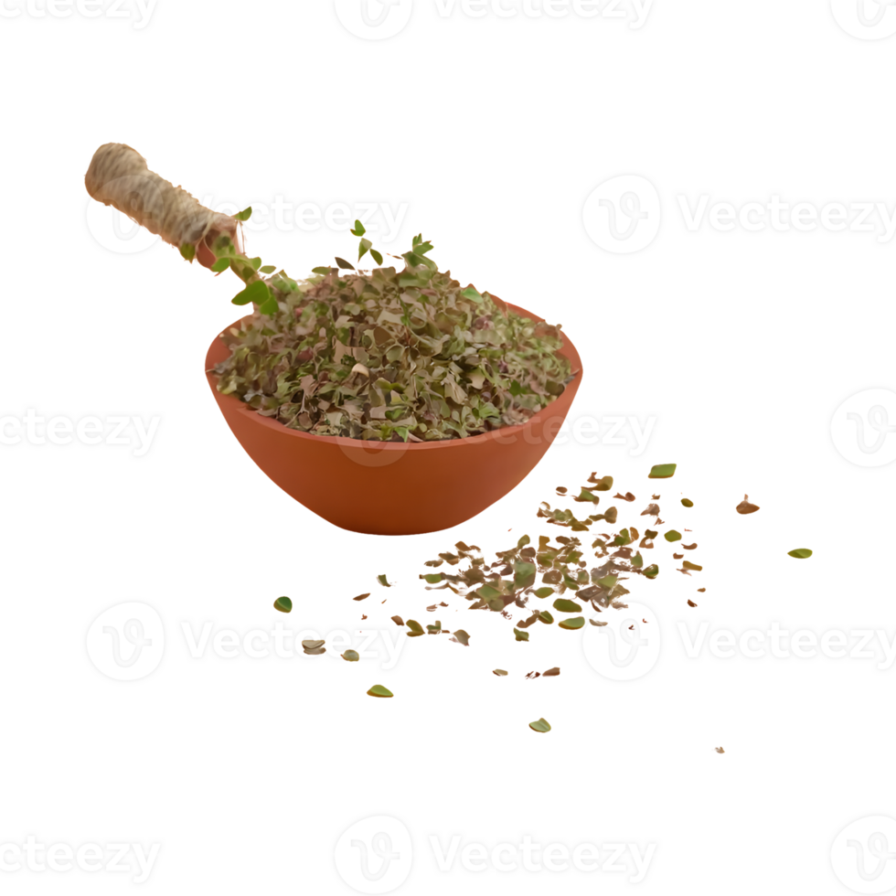 AI generated Oregano that has been dried isolated on transparent background png