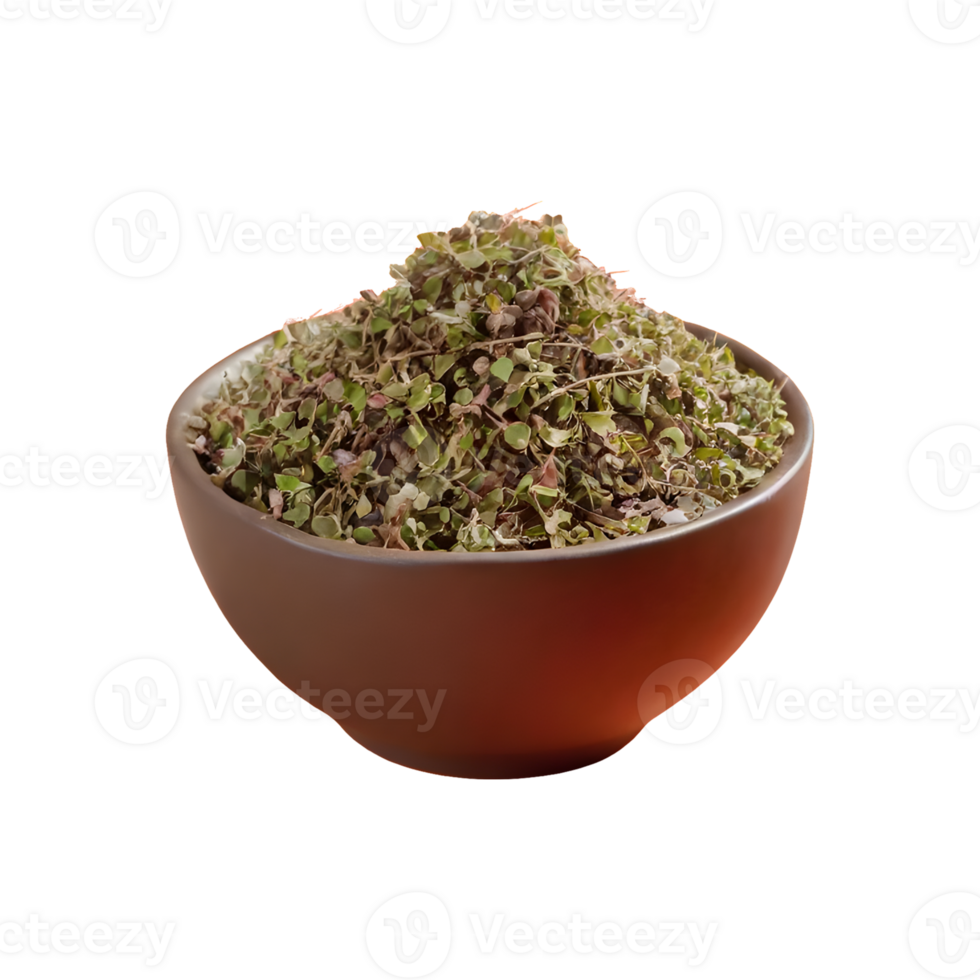AI generated Oregano that has been dried isolated on transparent background png