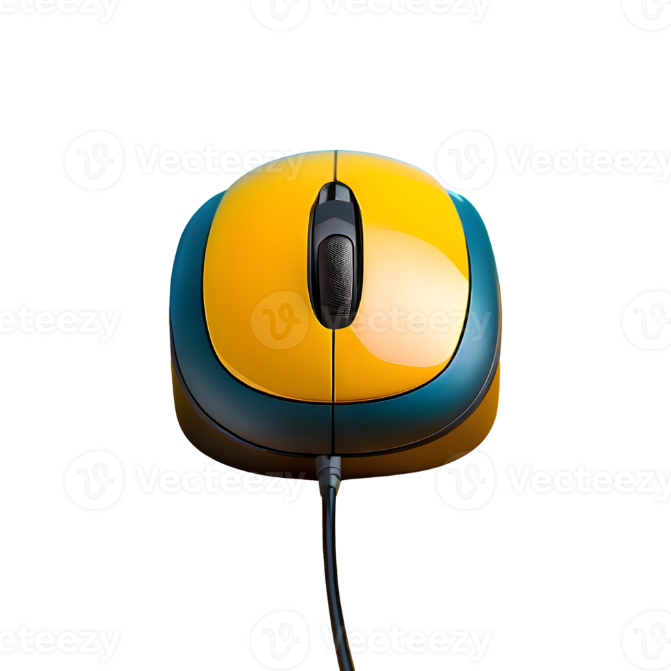 AI generated Computer mouse isolated on transparent background png