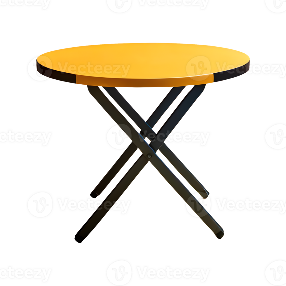 AI generated Folding table isolated on transparent background png