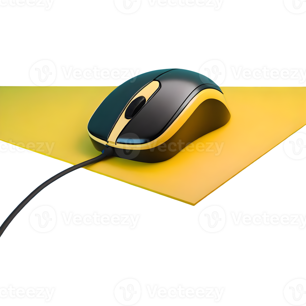 AI generated Computer mouse isolated on transparent background png