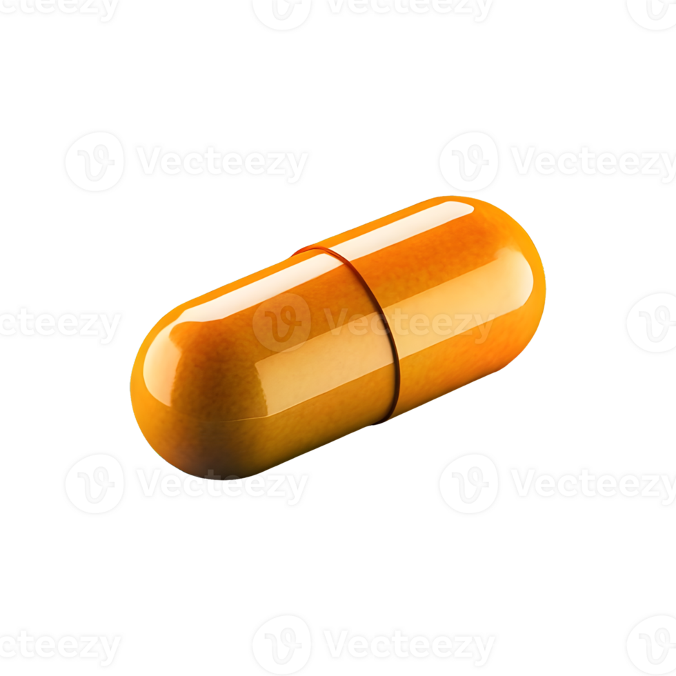 AI generated 3d pills isolated on transparent background png