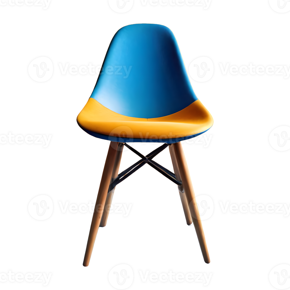 AI generated Parsons chair isolated on transparent background png