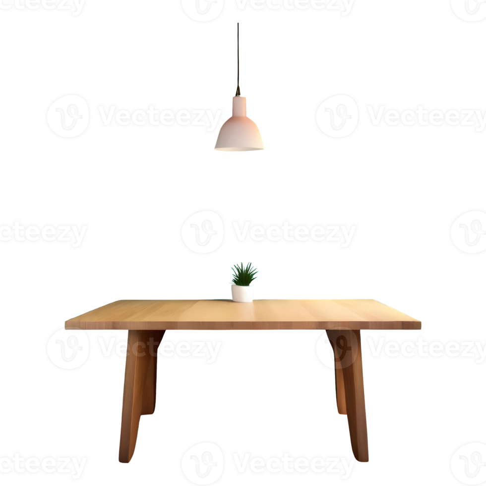 AI generated Kitchen table isolated on transparent background png