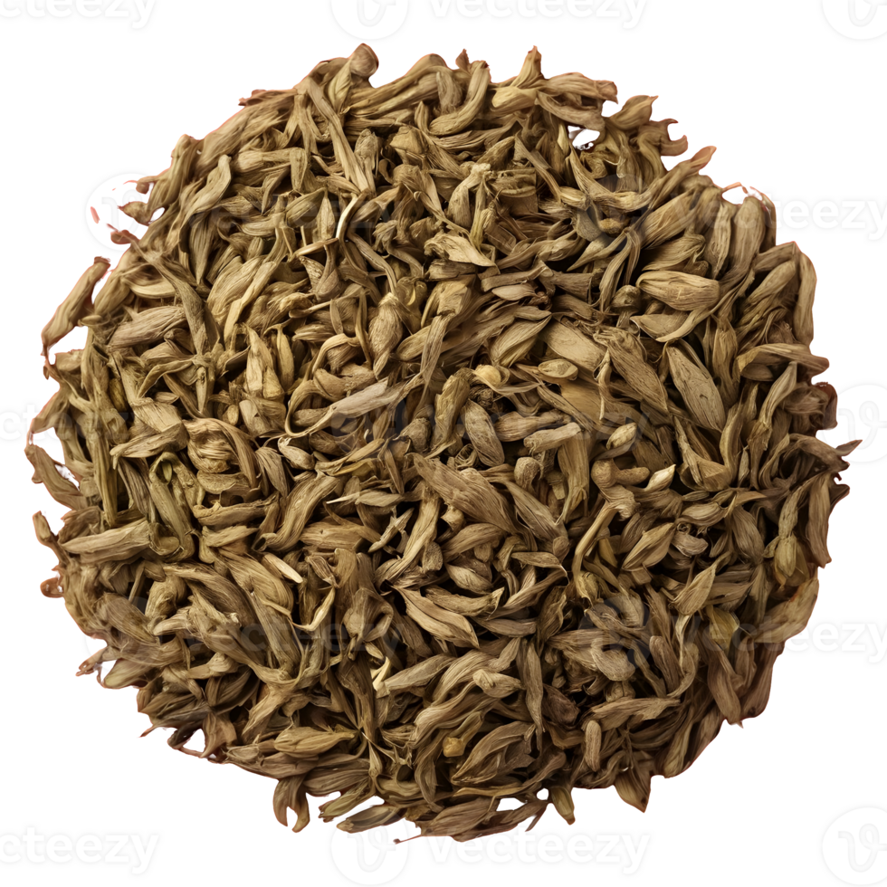 AI generated Top view of muira puama herbal tea on transparent background made from dry tea png