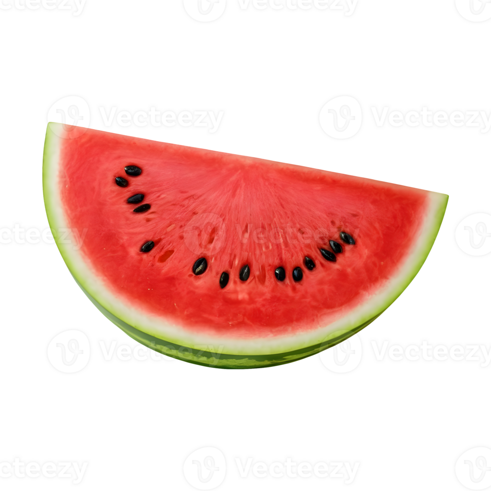 AI generated Watermelon on a transparent background isolated png
