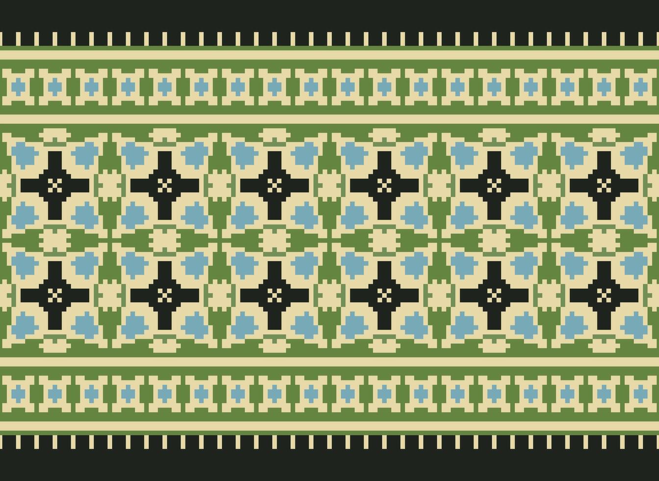 Cross Stitch. Pixel Pattern. Ethnic Patterns. Abstract art. Design for carpet, wallpaper, clothing, textile, pillow, curtain, bedsheet, table runners. Mehndi. Rushnyk. Earth tone. Vintage. Vector. vector