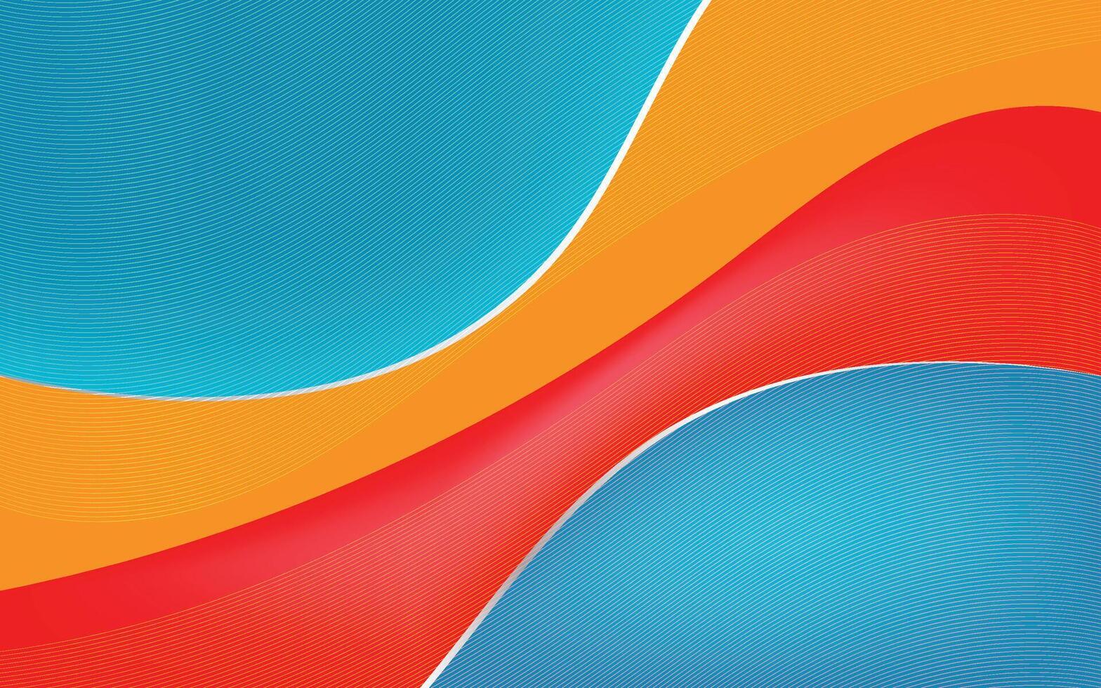 abstract background with colorful waves vector