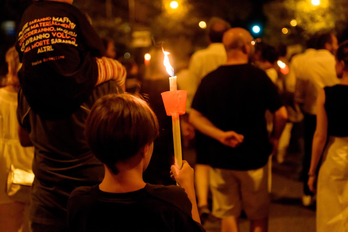 Commemoration of the Via D'Amelio massacre. photo