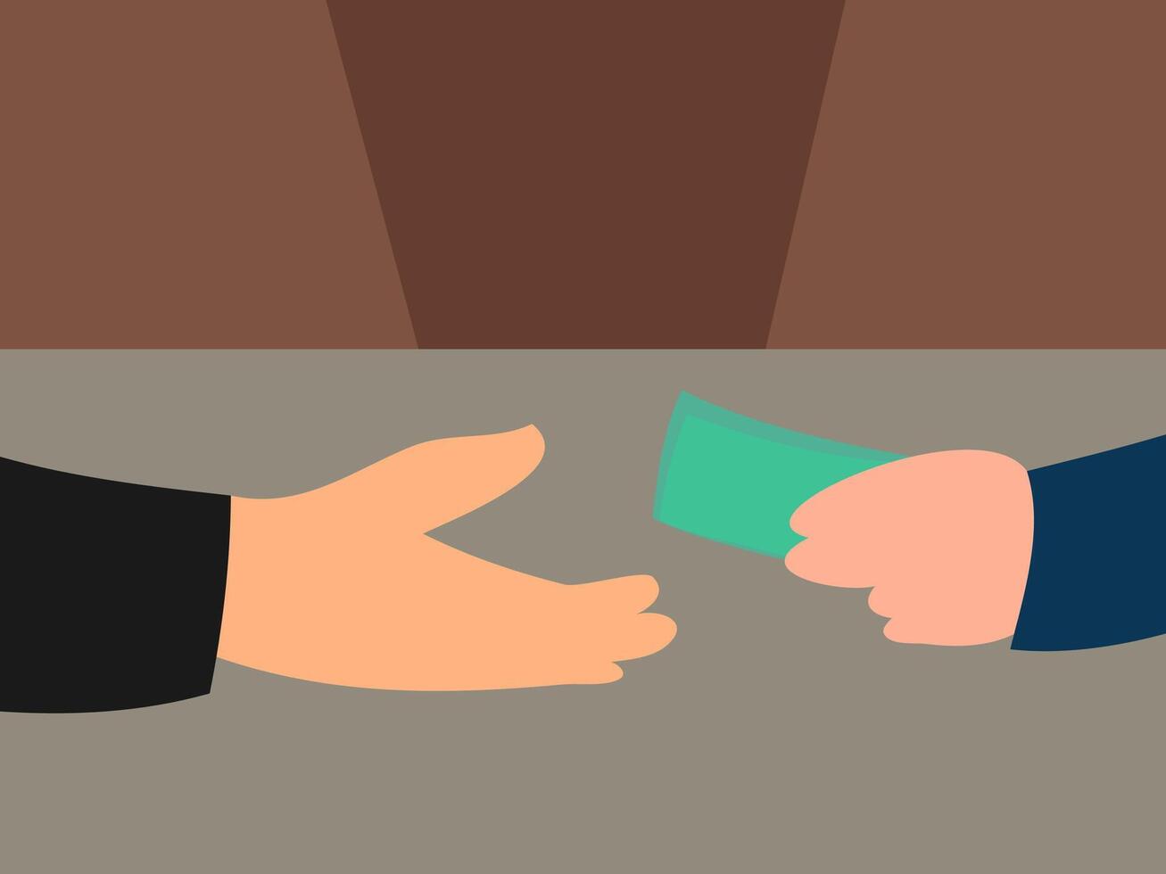 flat design corruption vector illustration