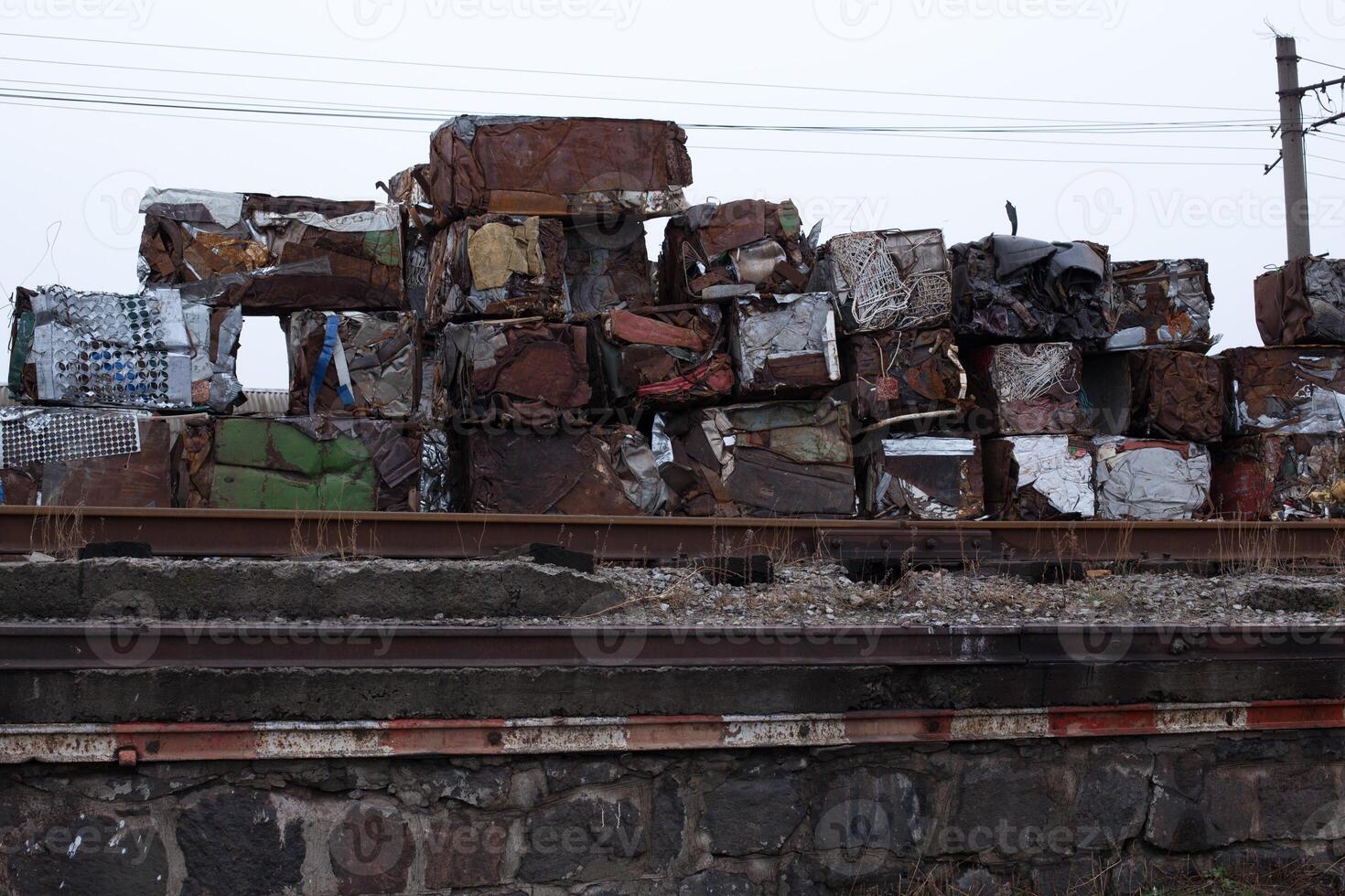 Scrap metal yard photo