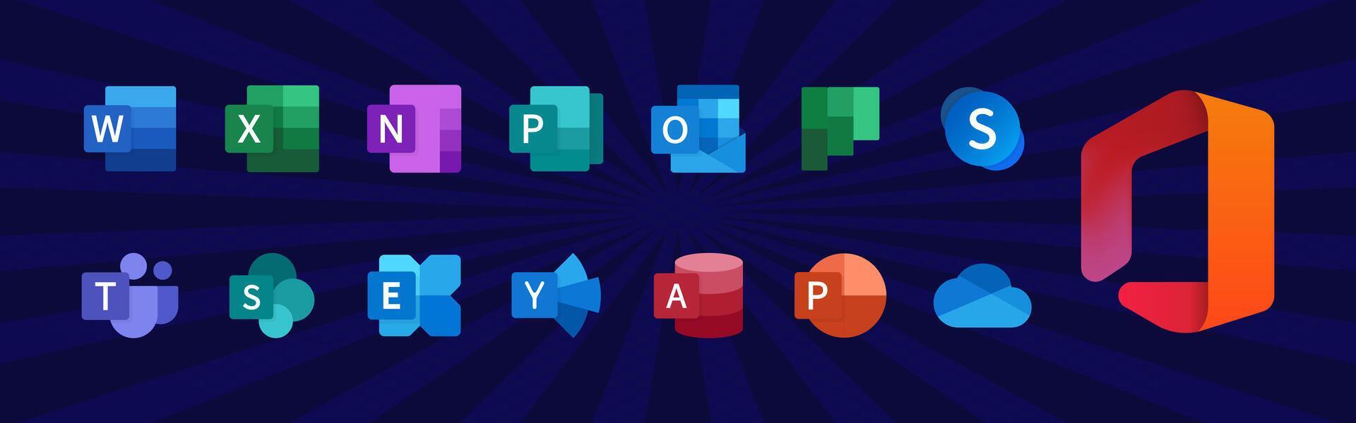 Microsoft Office 365 Word, Excel, OneNote, Sway, PowerPoint, Yammer ...