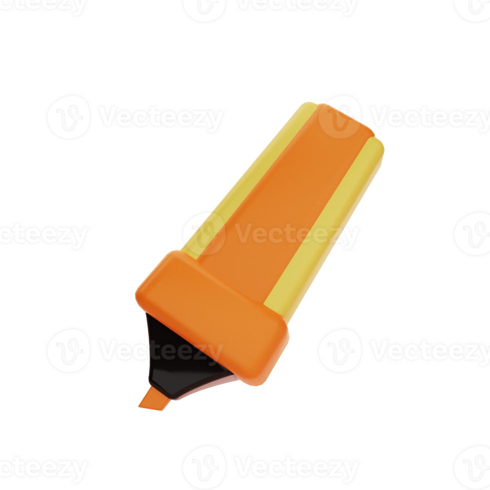 Stabilo, markers, School and Education 3D Icons png