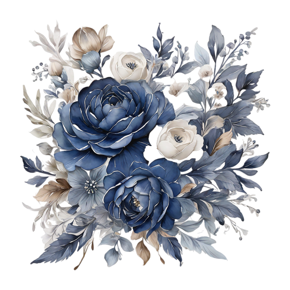 AI generated Abstract metallic flower design, Digital flower painting, Floral textile design, Flower Illustration,Embossed flower pattern, PNG flower images, Foral flower bouquet design