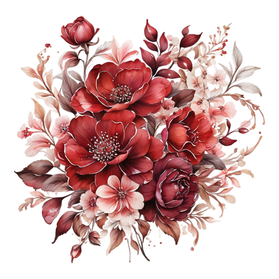 AI generated Abstract metallic flower design, Digital flower painting, Floral textile design, Flower Illustration,Embossed flower pattern, PNG flower images, Foral flower bouquet design