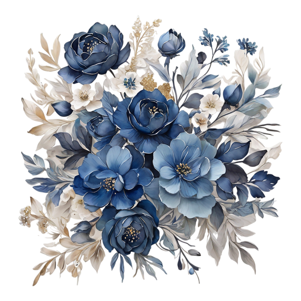 AI generated Abstract metallic flower design, Digital flower painting, Floral textile design, Flower Illustration,Embossed flower pattern, PNG flower images, Foral flower bouquet design