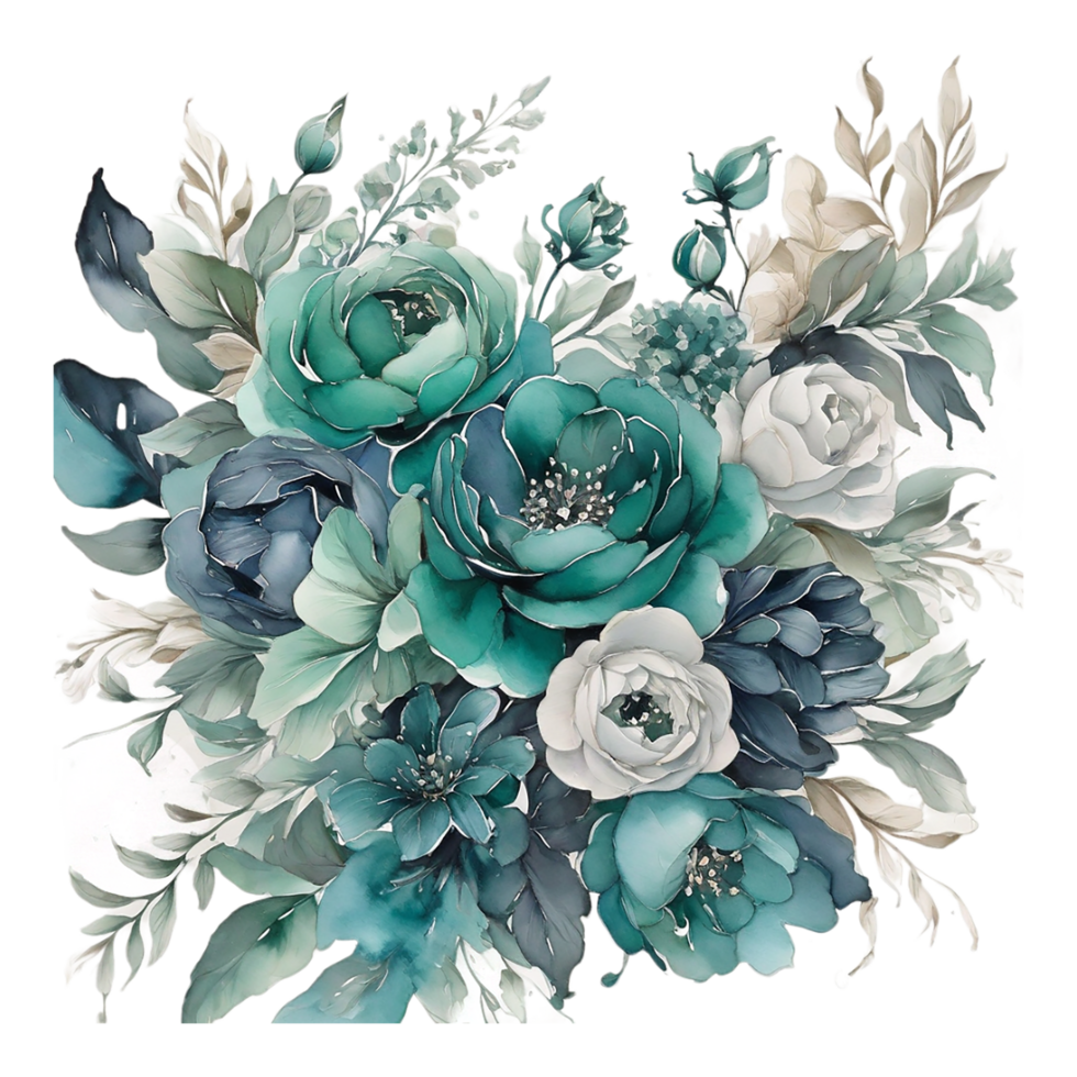 AI generated Abstract metallic flower design, Digital flower painting, Floral textile design, Flower Illustration,Embossed flower pattern, PNG flower images, Foral flower bouquet design