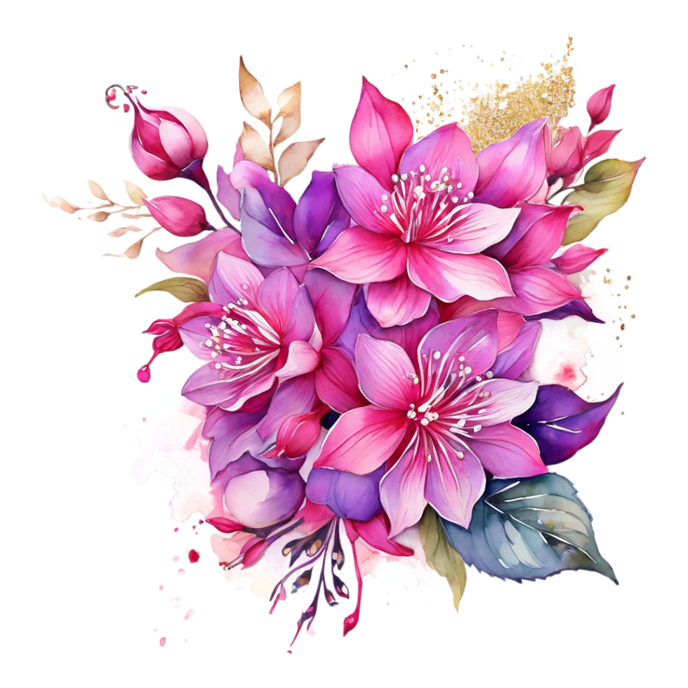 AI generated Abstract metallic flower design, Digital flower painting, Floral textile design, Flower Illustration,Embossed flower pattern, PNG flower images, Foral flower bouquet design