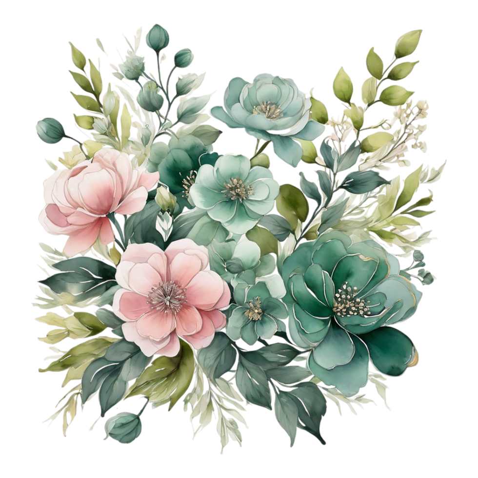 AI generated Abstract metallic flower design, Digital flower painting, Floral textile design, Flower Illustration,Embossed flower pattern, PNG flower images, Foral flower bouquet design
