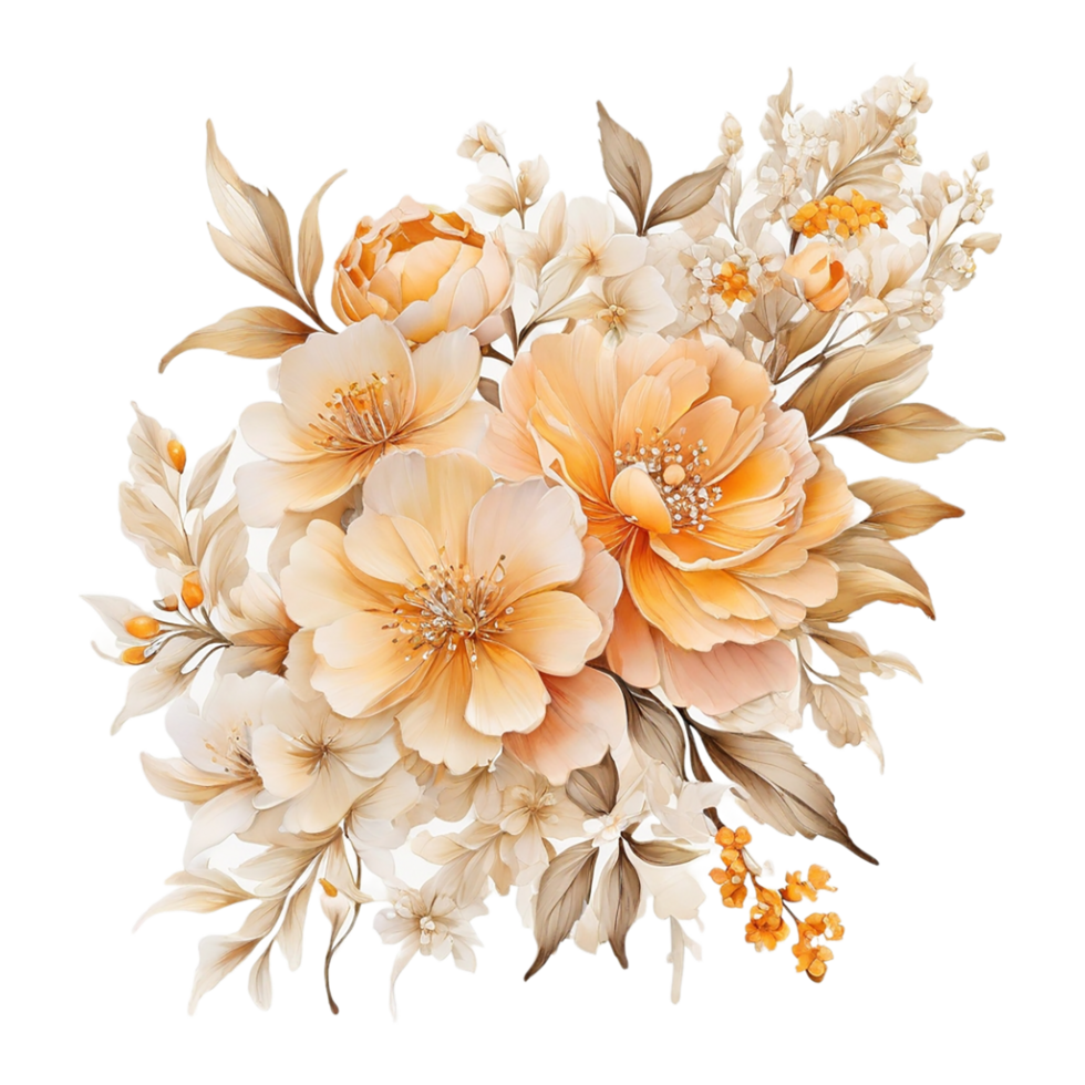 AI generated Abstract metallic flower design, Digital flower painting, Floral textile design, Flower Illustration,Embossed flower pattern, PNG flower images, Foral flower bouquet design