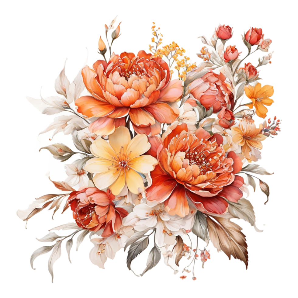 AI generated Abstract metallic flower design, Digital flower painting, Floral textile design, Flower Illustration,Embossed flower pattern, PNG flower images, Foral flower bouquet design