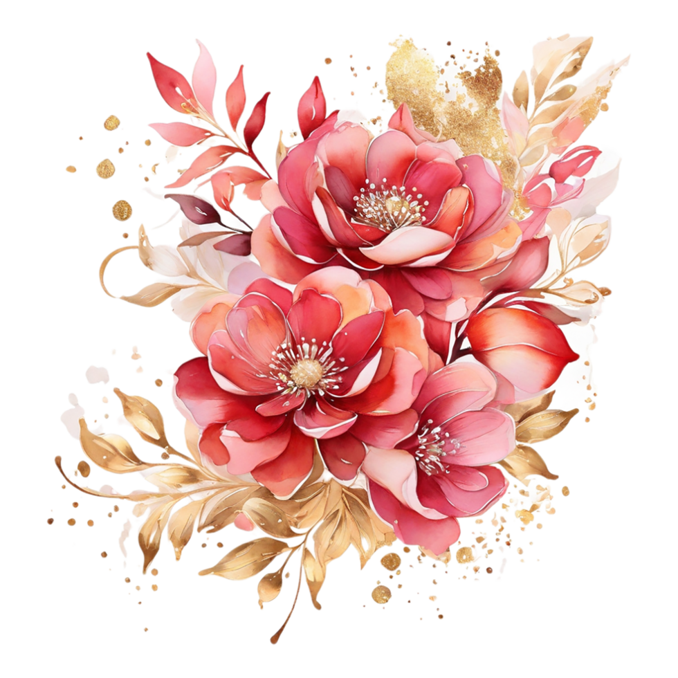 AI generated Abstract metallic flower design, Digital flower painting, Floral textile design, Flower Illustration,Embossed flower pattern, PNG flower images, Transparent decorative floral design