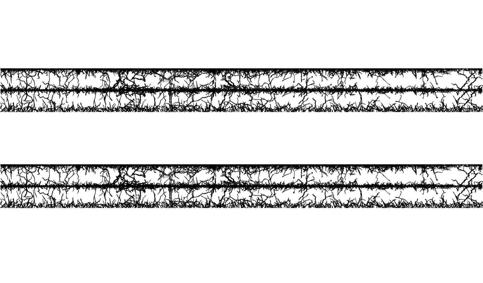 un conjunto de mordaz cable sin costura modelo vector, Clásico borde, puntiagudo cable Esgrima, sucio frontera barrera, de púas cable frontera, alambre de púas cable cerca, mordaz cable aislado, vector