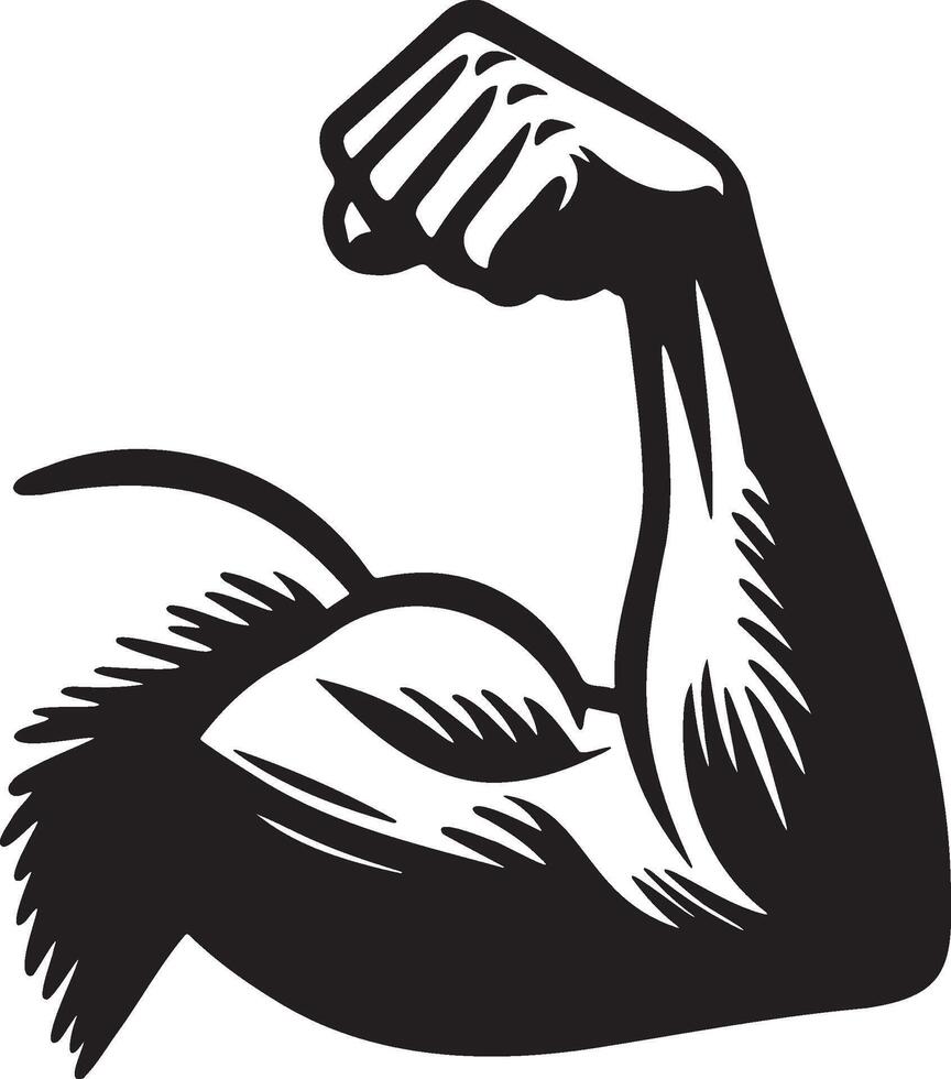 Muscle Arm Illustration. vector