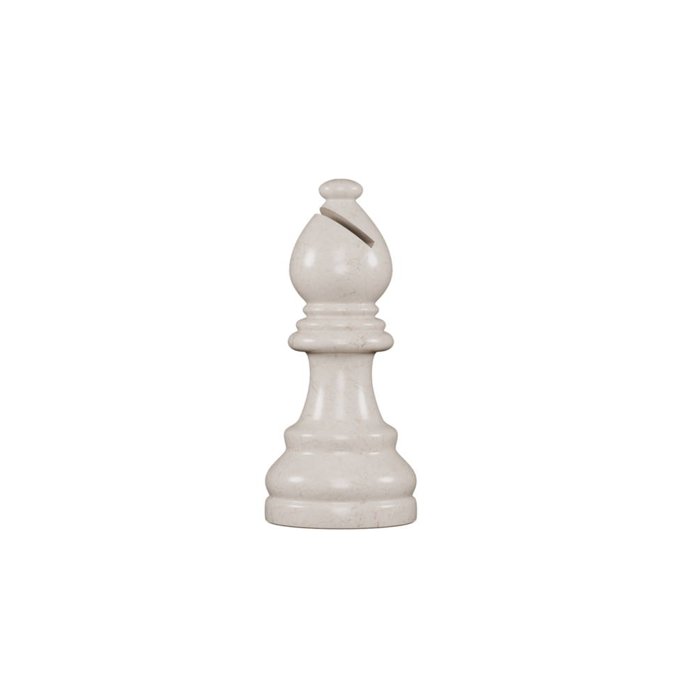 Bishop marble chess piece png