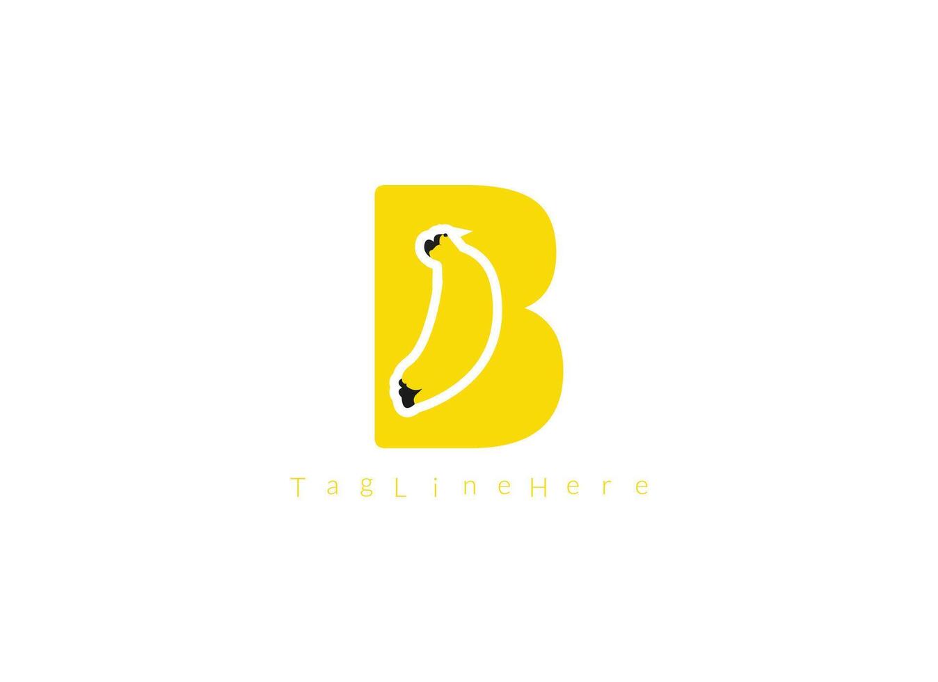 Creative intial latter with Yellow Bananas Sun or Aperture Camera Logo Design Template. Suitable for Fruit Shops, Supermarkets, Severage Brands, or Photography Studios. vector