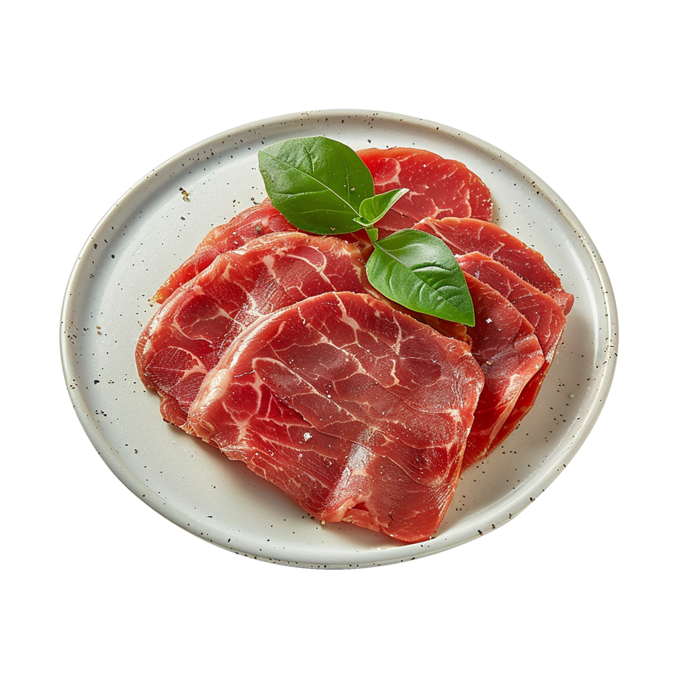 AI generated Maresca festive meat cold cuts isolated on transparent background png