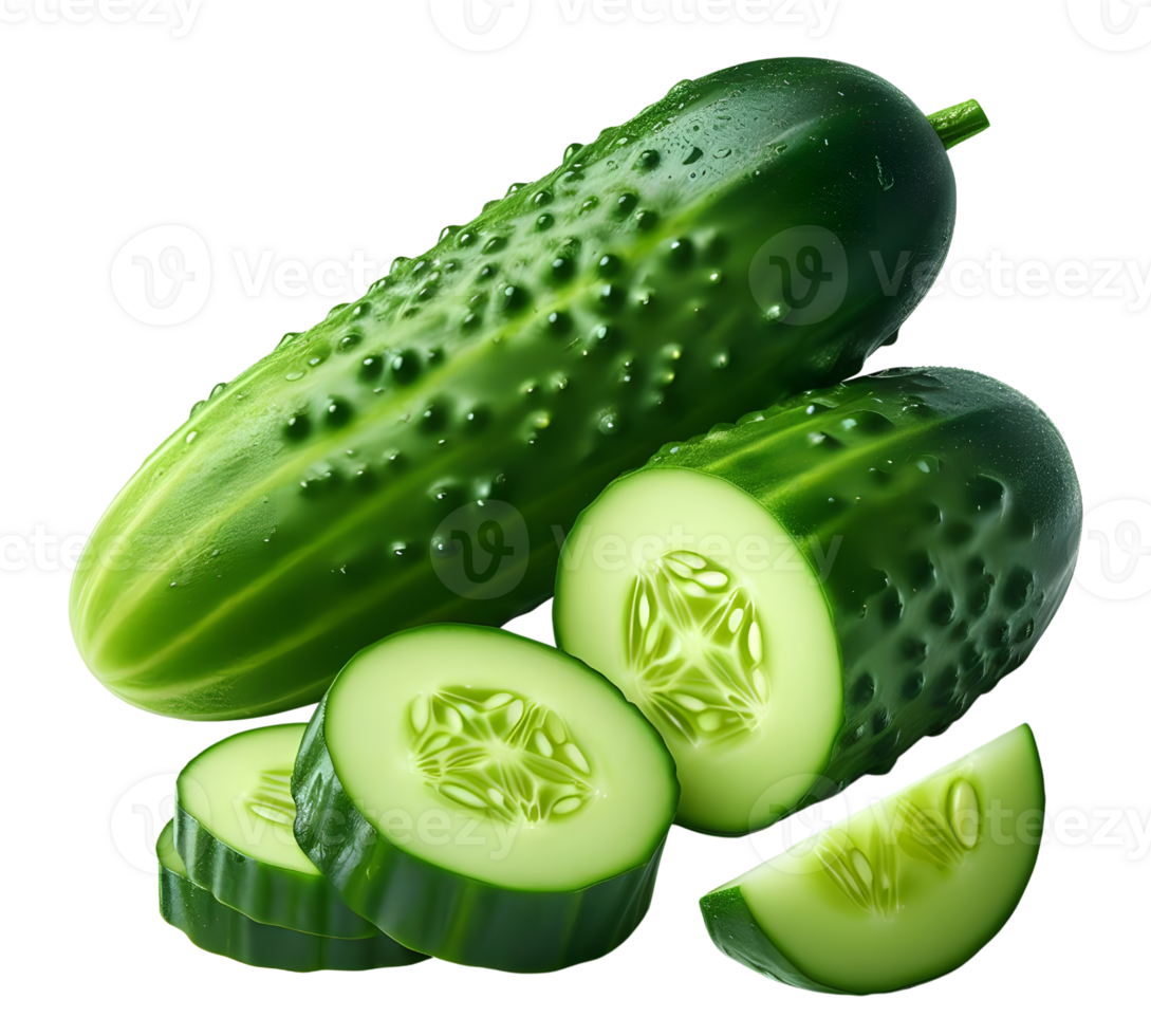 AI generated Cucumber png cucumber vegetable png fresh cucumber png green cucumber png cucumber transparent background