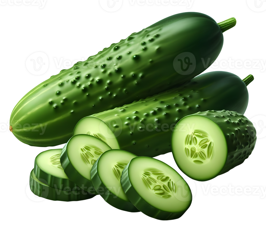 AI generated Cucumber png cucumber vegetable png fresh cucumber png green cucumber png cucumber transparent background