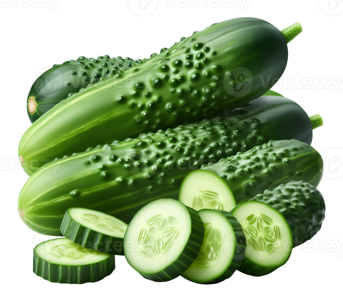 AI generated Cucumber png cucumber vegetable png fresh cucumber png green cucumber png cucumber transparent background
