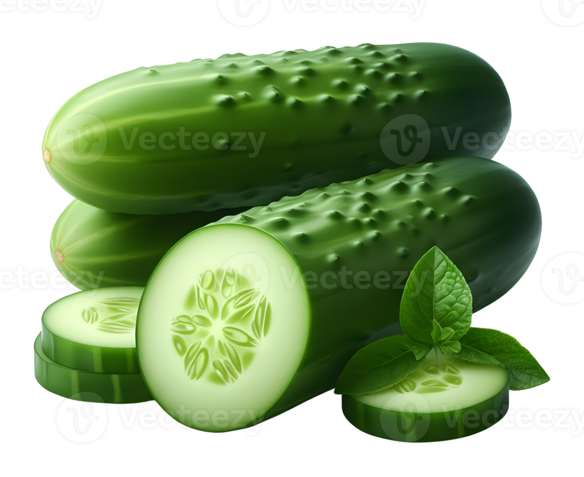AI generated Cucumber png cucumber vegetable png fresh cucumber png green cucumber png cucumber transparent background