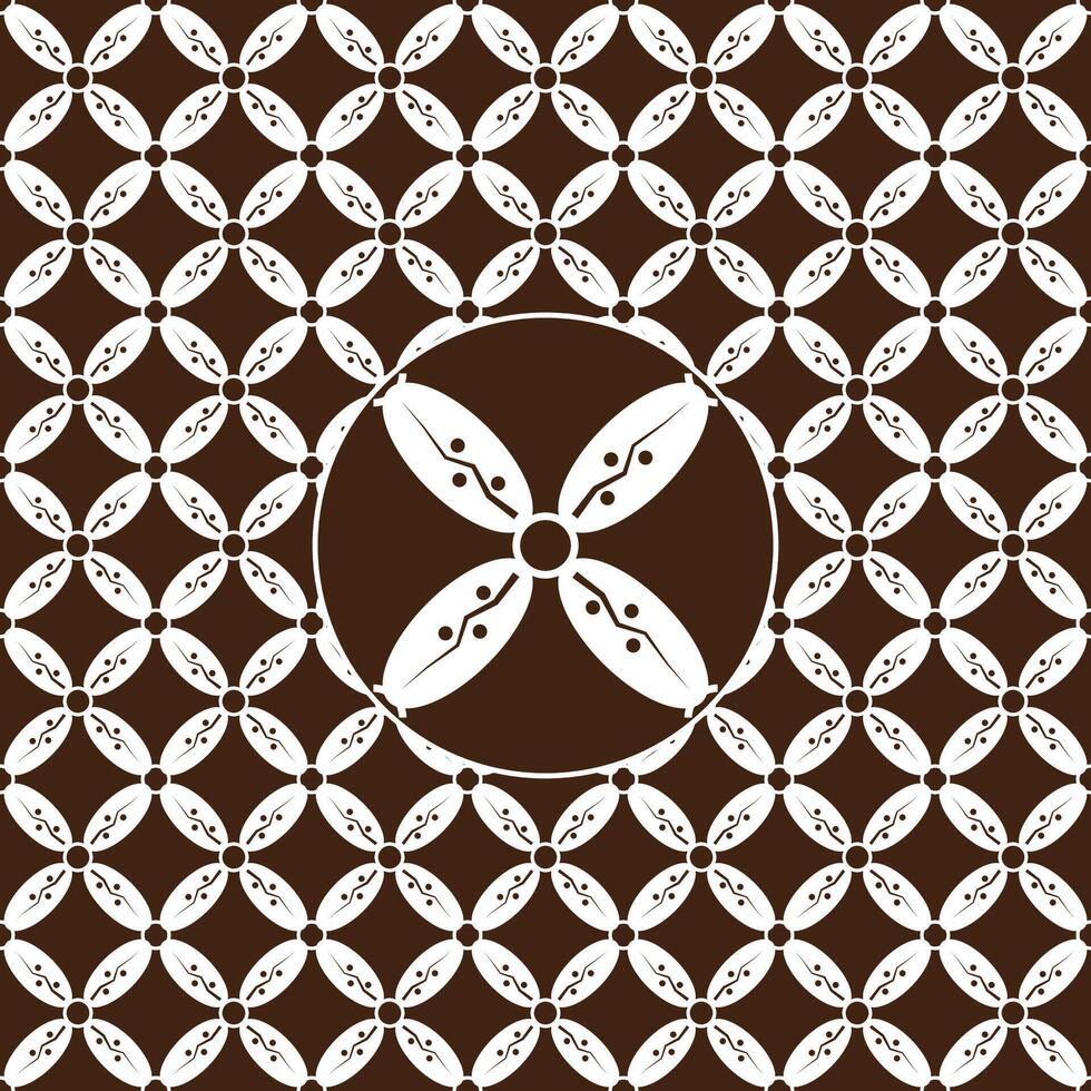 batik kawung modelo antecedentes vector