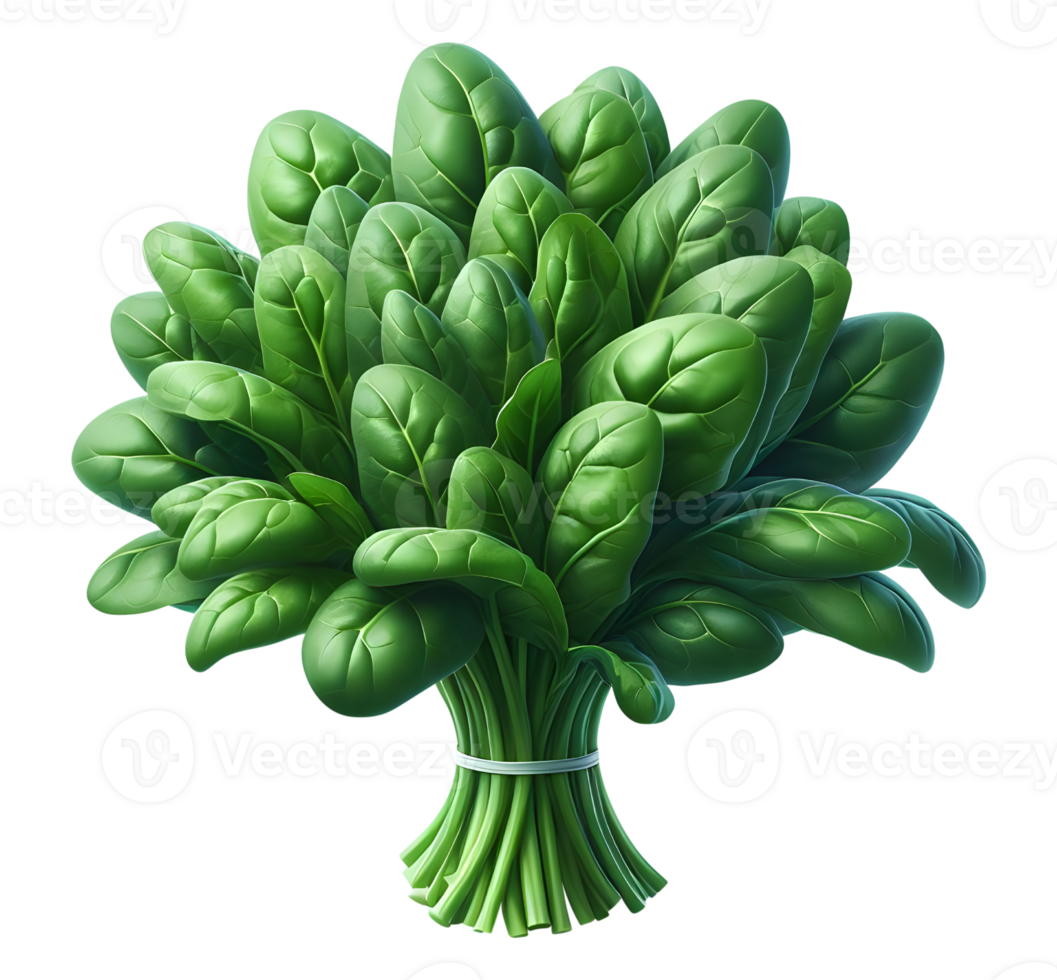 AI generated Spinach png brunch of spinach png spinach brunch png green vegetable png spinach transparent background spinach without background