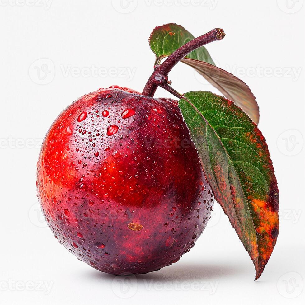 AI generated Tamarillo, exotic fruit on white isolated background - AI generated image photo