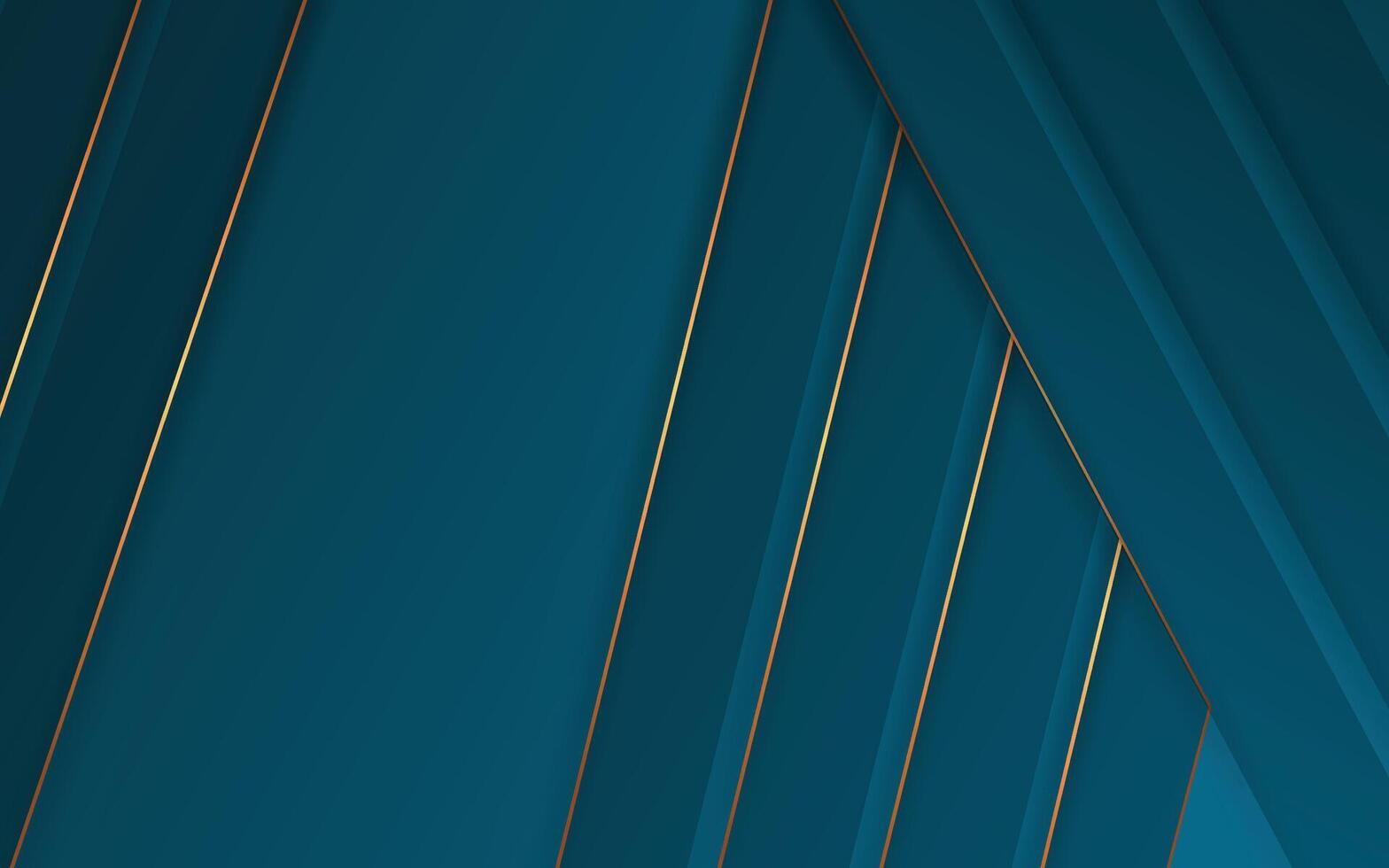 blue and gold abstract background with lines vector
