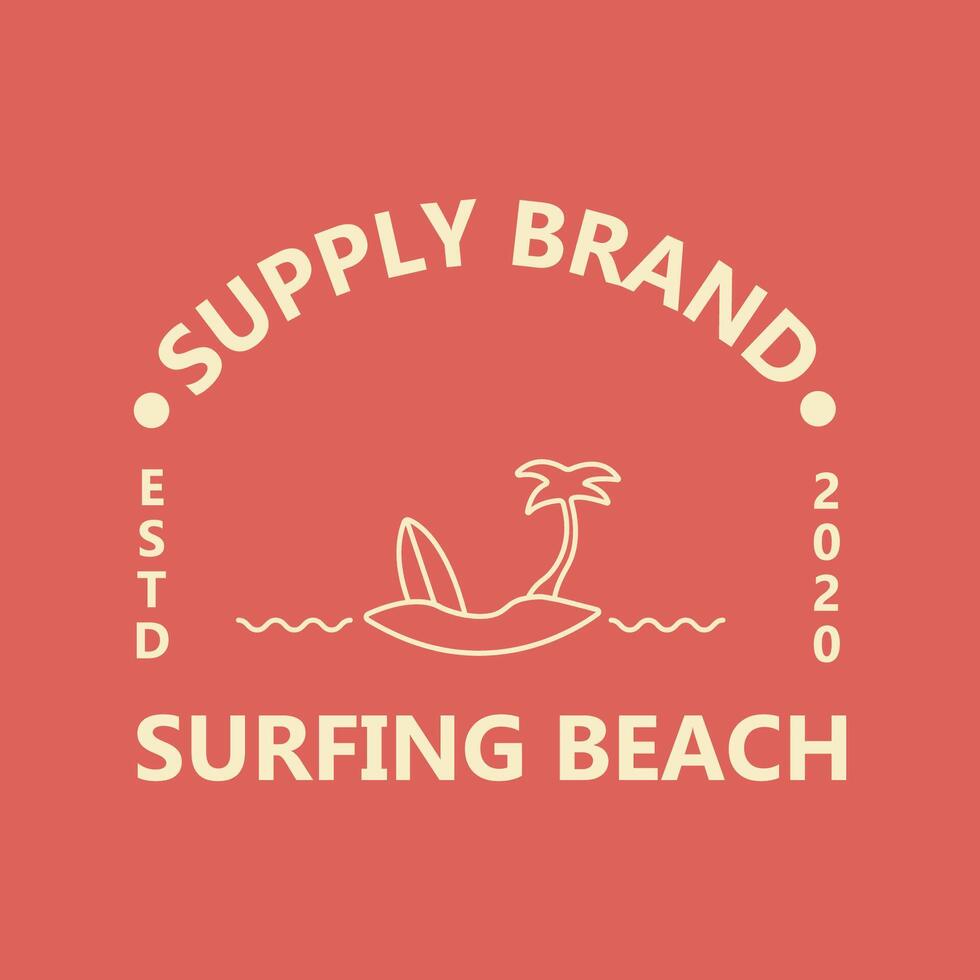 simple concept beach logo design.creative premium vector illustration.visual identity