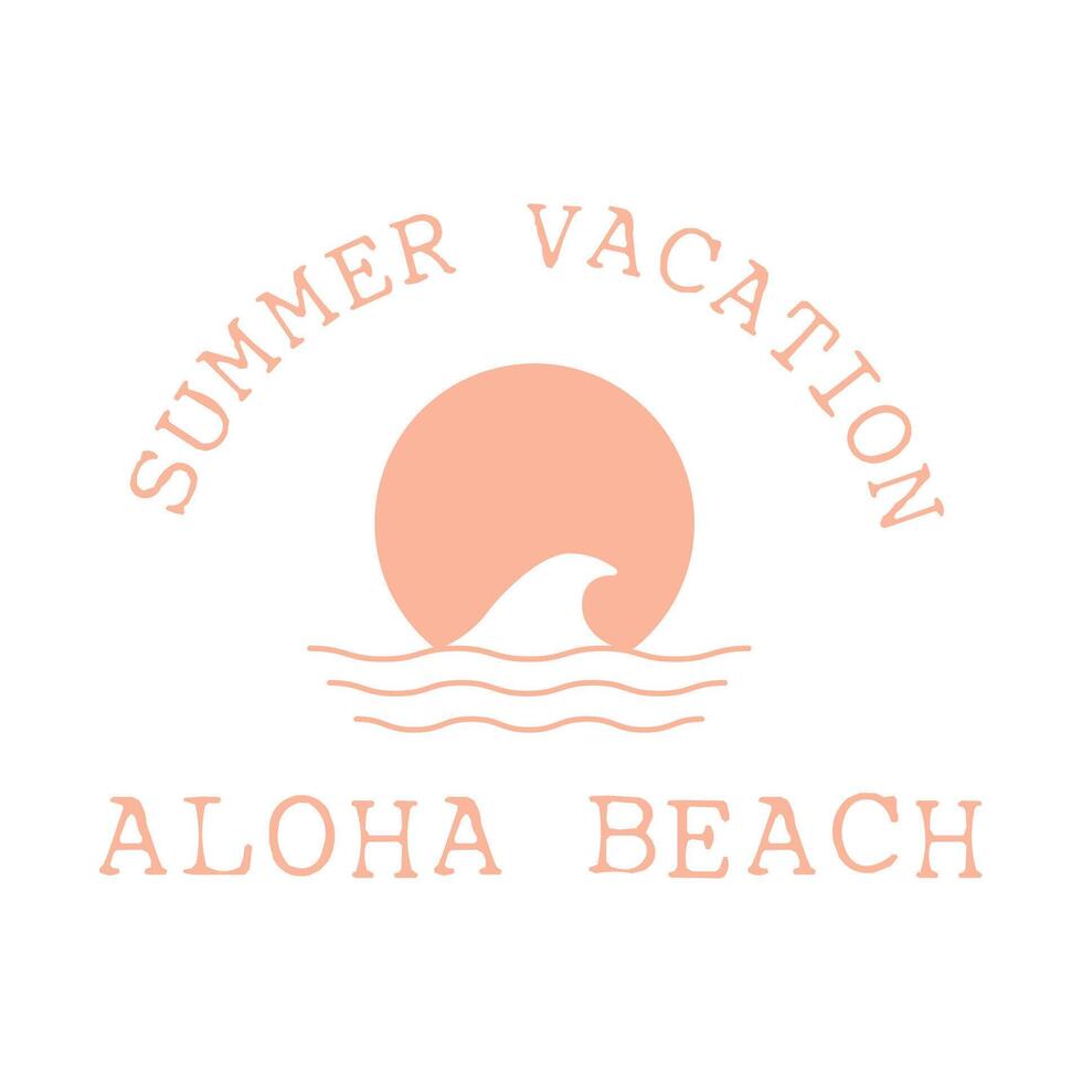 simple concept beach logo design.creative premium vector illustration.visual identity